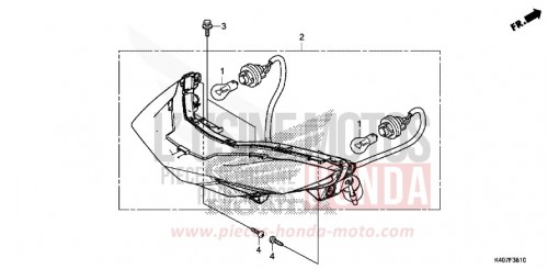 FEUX COMBINES ARRIERE (NSS125DF/ADF/ADH) NSS125ADF de 2015